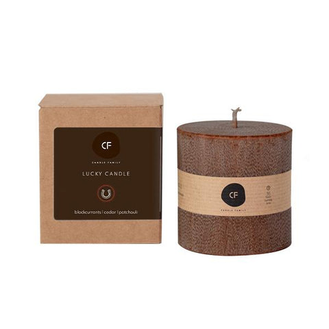 Scented palm wax candle "Lucky BROWN"