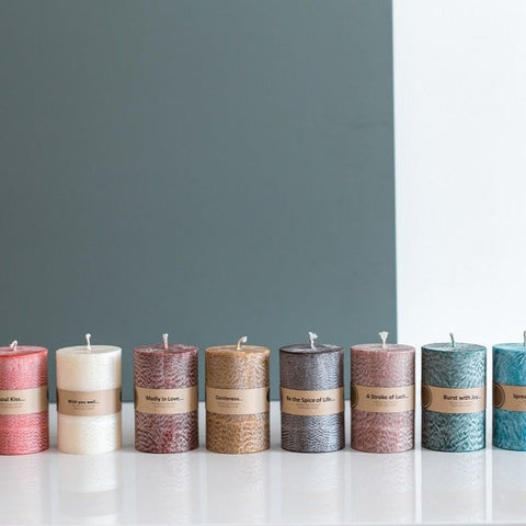 Scented palm wax candle "Hug is a gift"