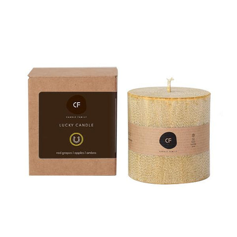 Scented palm wax candle "Lucky YELLOW"