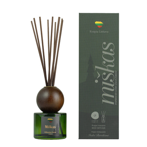 Namų kvapas su lazdelėmis „Miškas“, 120 ml