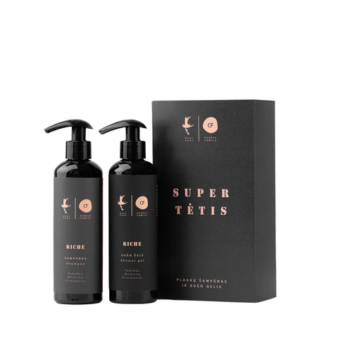 Šampūno ir dušo gelio rinkinys vyrams „SUPER TĖTIS“