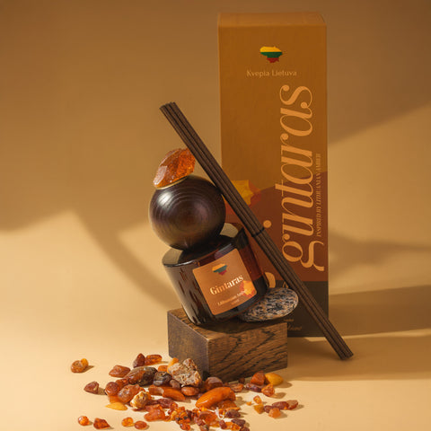 Namų kvapas su lazdelėmis „Gintaras“, 120 ml