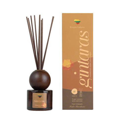Namų kvapas su lazdelėmis „Gintaras“, 120 ml