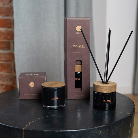 Home fragrances with sticks and oak cap "I LOVE MYSELF"