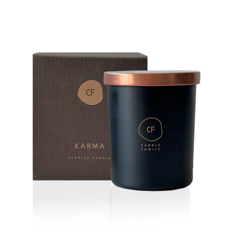 Kvepianti sojų vaško žvakė (rosegold)  „KARMA“