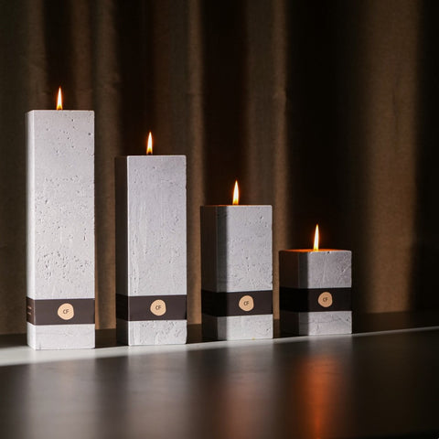 Industrial style candle (square)