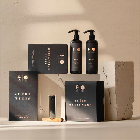 Automobilio priežiūros rinkinys - „TĖČIO KELIONĖMS“