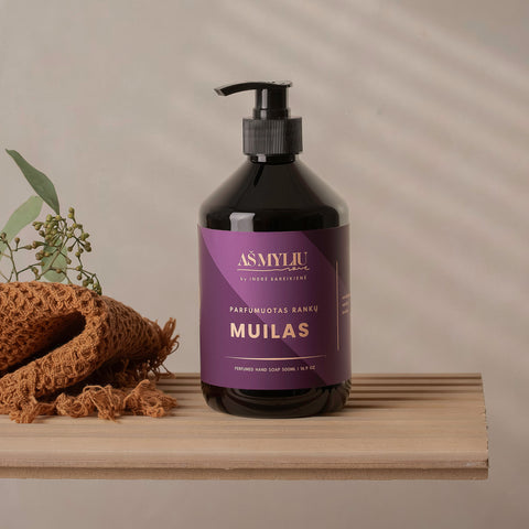 Parfumuotas rankų muilas "AŠ MYLIU SAVE" 500 ML.