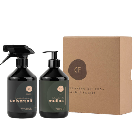 Kasdienė Švara - parfumuoto universalaus valiklio ir rankų muilo rinkinys