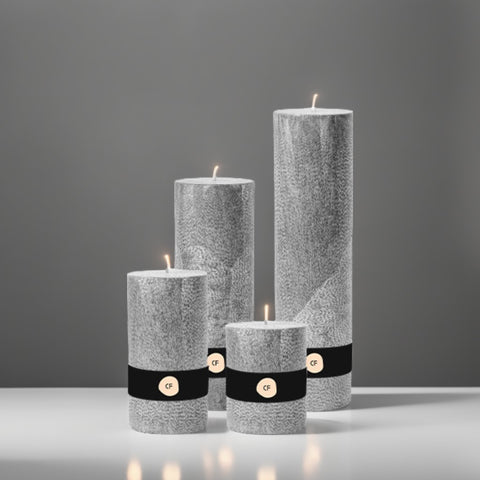 Gray interior candle (round)