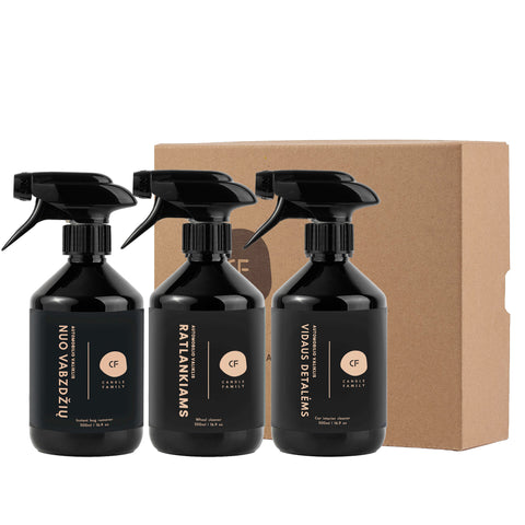 Automobilio valymo priemonių rinkinys „TRIO“