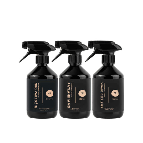 Automobilio valymo priemonių rinkinys „TRIO“